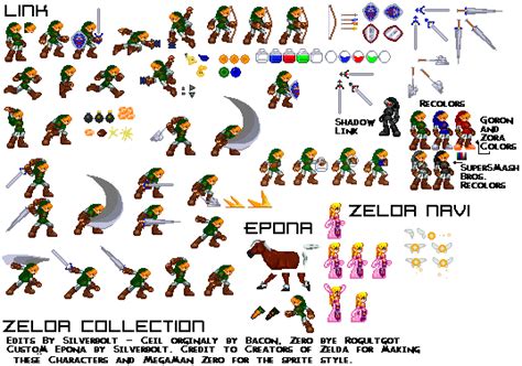 Custom Edited Legend Of Zelda Series Link The Spriters Resource