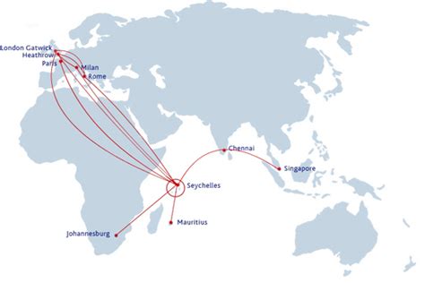 The Timetablist Air Seychelles Network January 2011