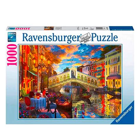 Ravensburger Caramba Ravensburger Puzzle Sunset Over Rialto 1000 Pi