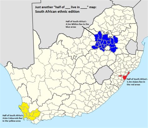 Where The Majority Of South Africas Minorities Live Vivid Maps