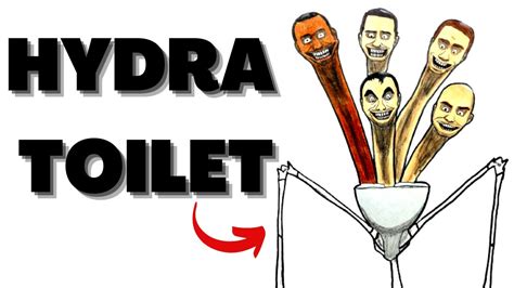 Cómo Dibujar A Hydra Toilet 5 Cabezas De Los Skibidi Toilet How To