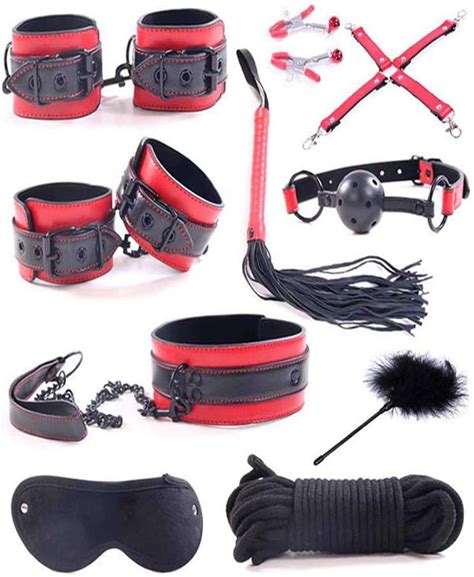 Yakke Night Slave Game Leather Product Bd Bondage Restraint Set With Handcuff