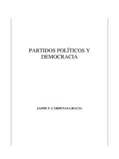 PARTIDOS POLÍTICOS Y DEMOCRACIA partidos pol 205 ticos y democracia