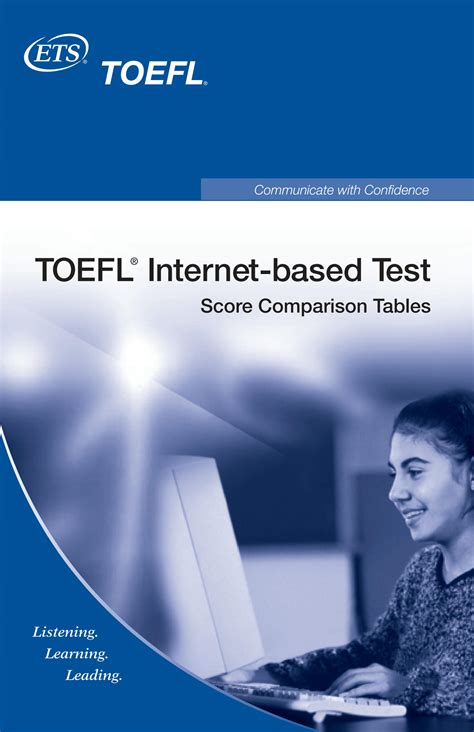 Solution Toefl Ibt Score Comparison Tables Studypool
