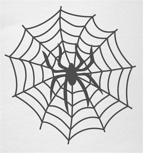 Spiderweb Stencil For Print And Cut Spider Web Cobweb Women Etsy