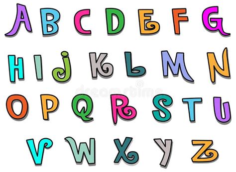 Alphabet Vector Abcd Vector Illustration Stock Vector Illustration Of