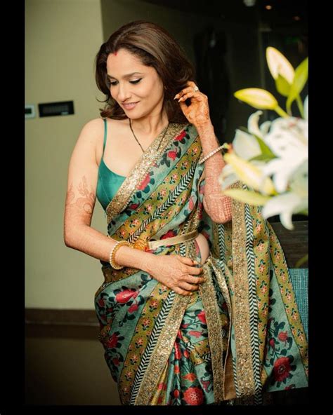 See Pics Ankita Lokhande Flaunts Rs 80000 Saree For Her Birthday Masala
