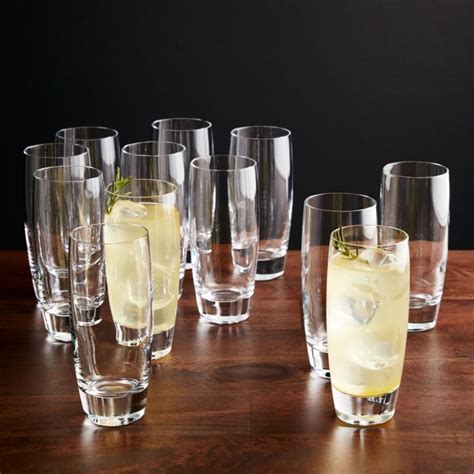 Set Of 12 Otis Tall Drink Glasses Crate And Barrel