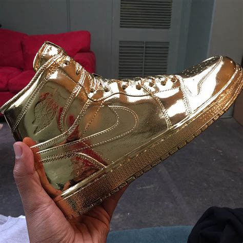 Air Jordan 1 Metallic Gold Ludacris Sneaker Bar Detroit