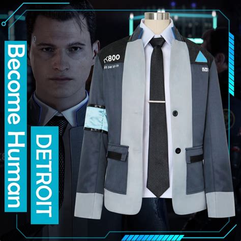 Movie And Tv Detroit Become Human Connor Adult Cosplay Costume Mens
