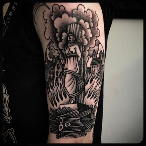 Burning Witch By Philip Yarnell Philipyarnelltattoos Done At