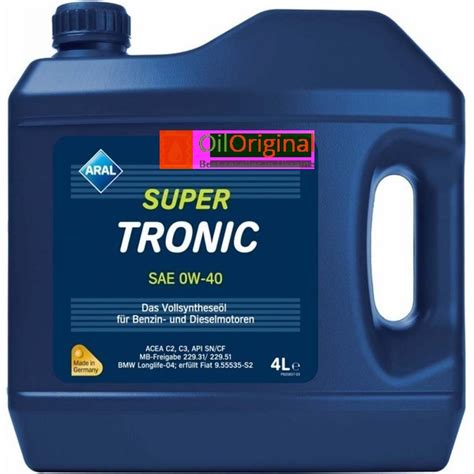 Моторное масло Aral Supertronic 0w40