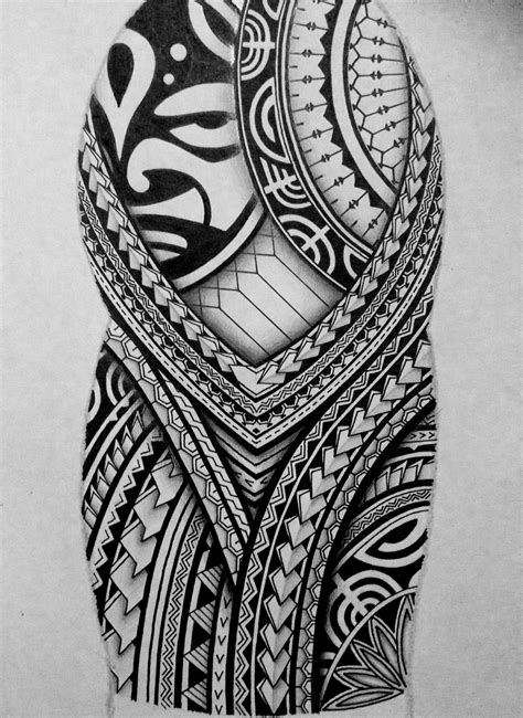 We did not find results for: I created a Polynesian half sleeve tattoo design for my ...