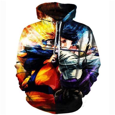 Naruto Sasuke And Naruto Hoodies Pullover Anime Hoodie Anime Hoodie