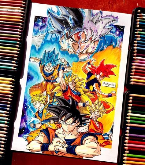 Pin De Son Goku En Goku Personajes De Dragon Ball Dibujos Dibujo De Reverasite
