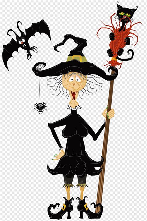 Ilustração De Bruxa Bruxaria De Halloween Bruxa Assustadora De