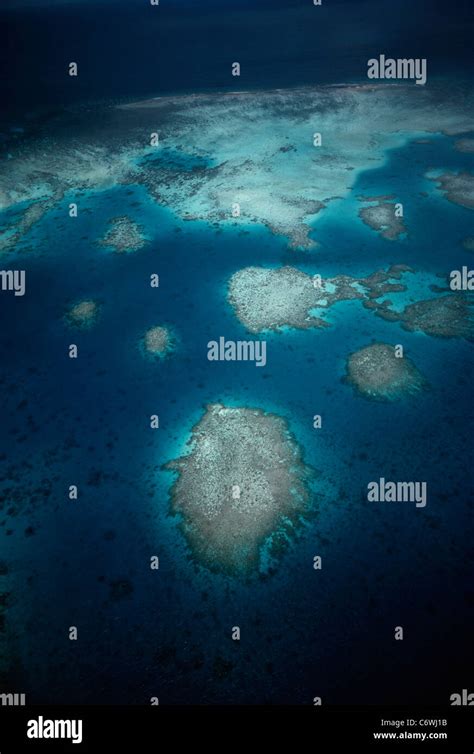 Fringing Coral Reef Palau Islands Micronesia Pacific Ocean Stock