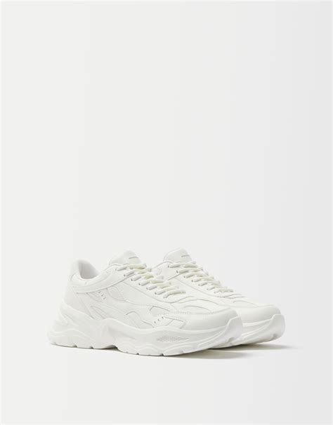 Mens Contrast Mesh Trainers Men Bershka