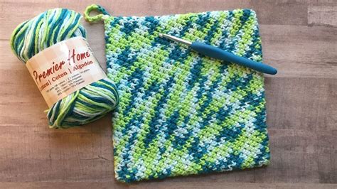how to crochet a double thick potholder youtube