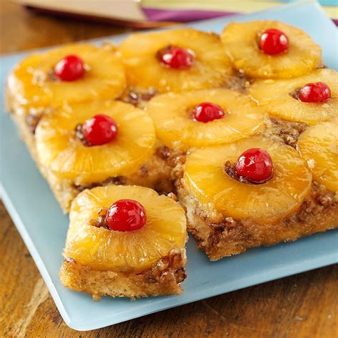In a large bowl, beat egg whites just until soft peaks form. Classic Pineapple Upside-Down Cake Recipe | Taste of Home