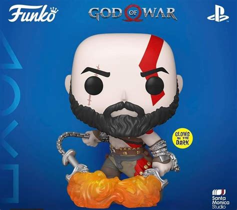 Funko Pop Games God Of War Kratos With Blades Of Chaos Glow In The