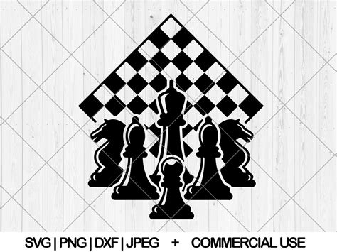 Chess Svg Chess Pieces Svg Dxf Png  Chess Board Svg Etsy
