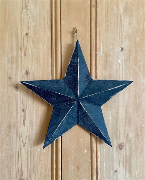 Handcrafted Black Wood Barn Star Black Star Star Decor Etsy