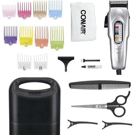 Conair Number Cut 20 Piece Haircut Kit Home Hair Cutting Kit With