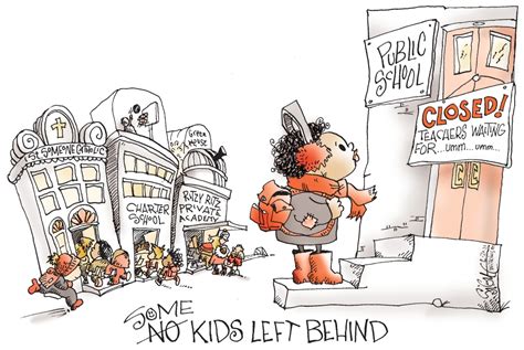 Cartoonists Take Private Schools Operate While Public Schools Haven
