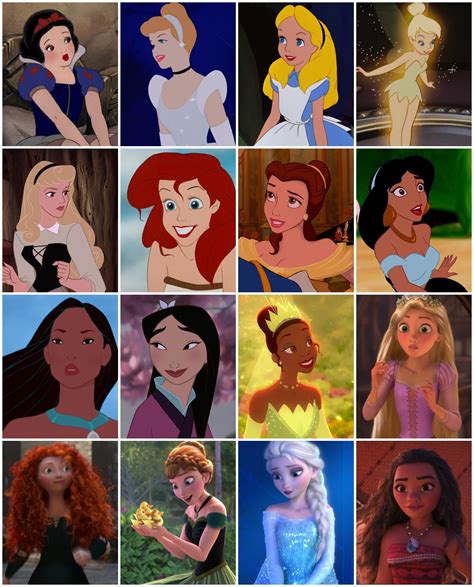 the disney princesses popular movie characters brough