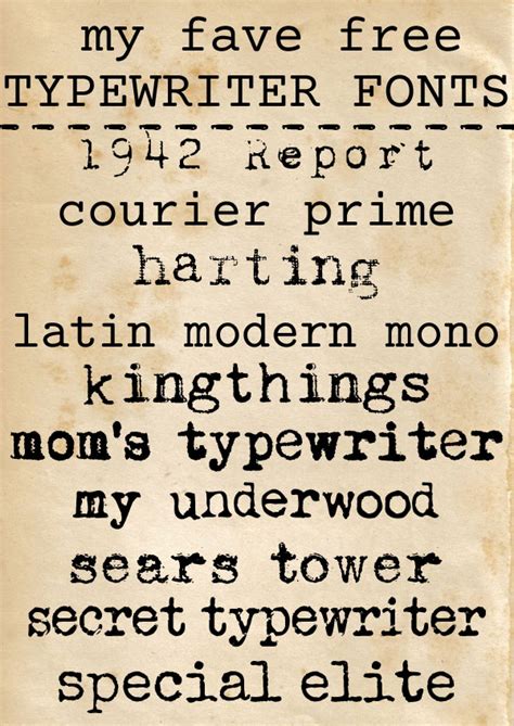 Free Typewriter Font Svg