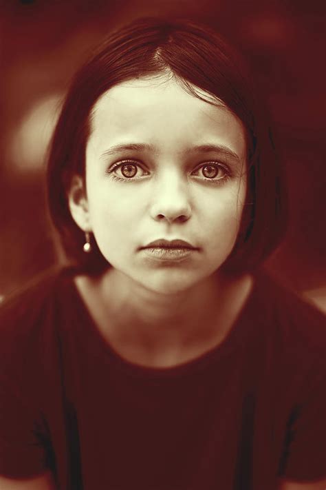 albumen print of angelic face of generation innocence no 004 woodburytype digital art by