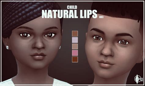 Cu Natural Lips For Kids Onyx Sims