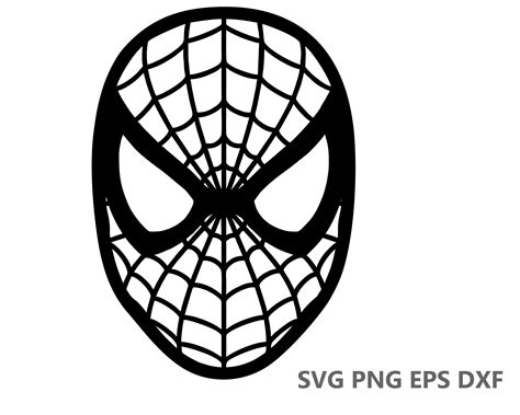 Spiderman Mask SVG Cutting Files eps dxf png Cricut Silhouette | Etsy