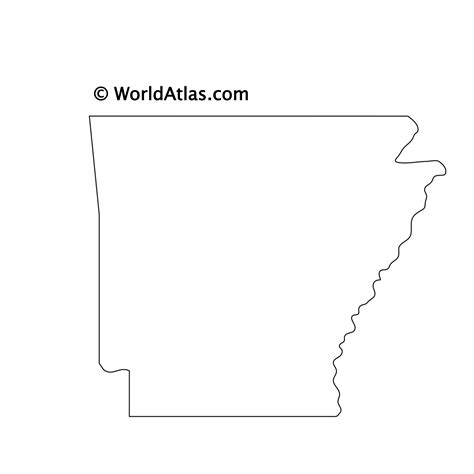 Arkansas Outline Map