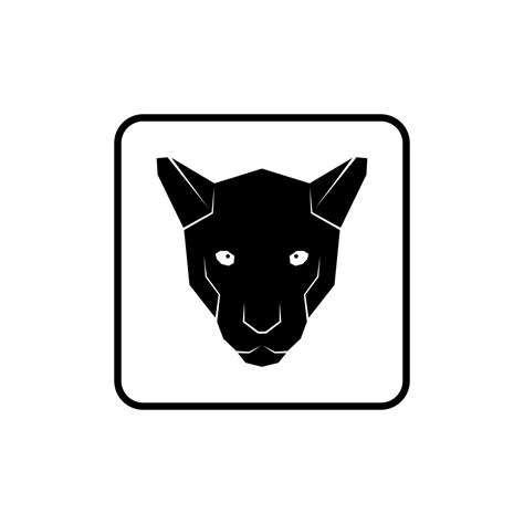 Black Panther Head Illustration For Logo Or Graphic Design Element