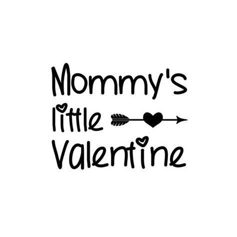 Mommy's Little Valentine Svg - Layered SVG Cut File - Best Free Font Design
