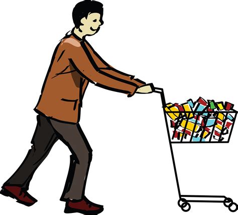 Man Shopping Cart