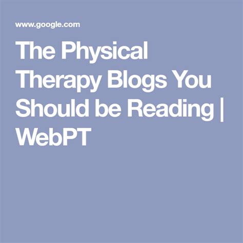 The Physical Therapy Blogs You Should Be Reading Physical Therapy