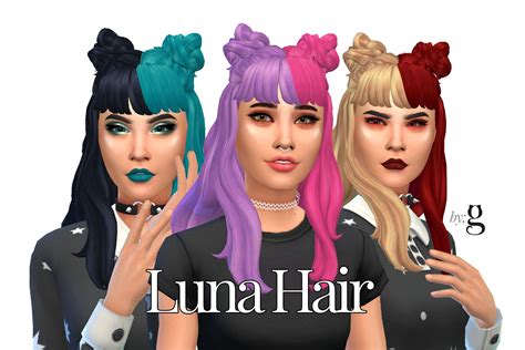 Half Colored Hair Sims 4 Cc Bountiful Blogs Slideshow