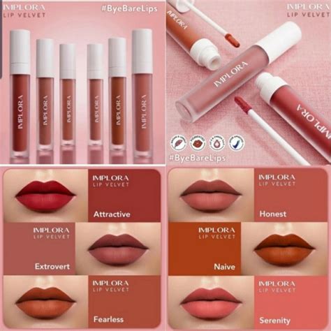 Implora Lip Velvet Cream Implora Lip Velvet Matte Bpom Lazada Indonesia