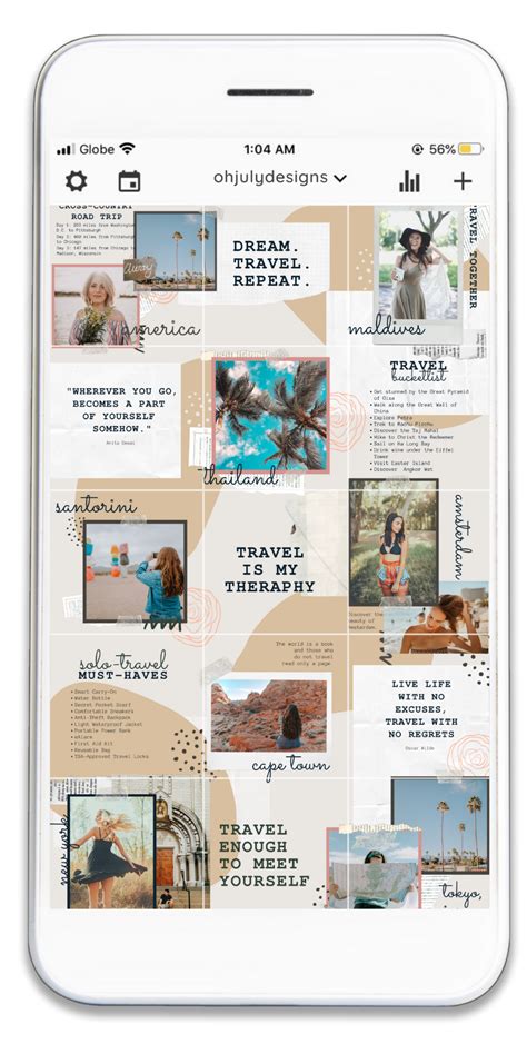 Customizable Instagram Puzzle Feed Template In Canva Plan 15 Instagram