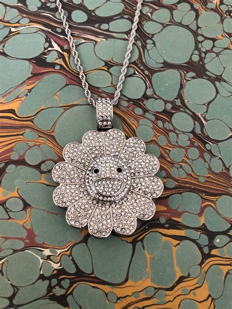 Custom Custom Iced Out Takashi Murakami Pendant And Necklace Grailed