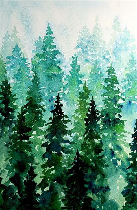 Tree Watercolor By Lori Ehlke Abstract Tree Abstract Paintings
