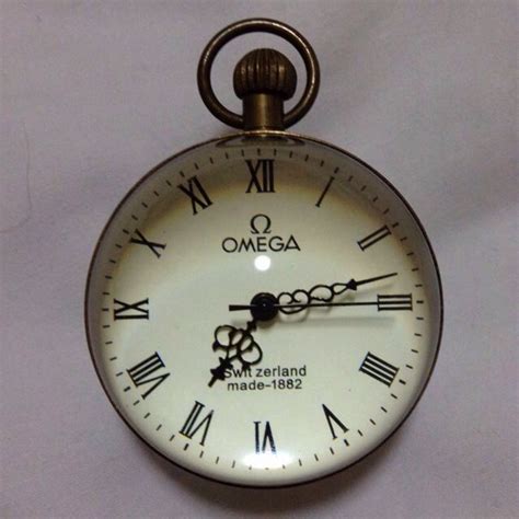Vintage Omega Crystal Ball Clock Antique Antique Poster