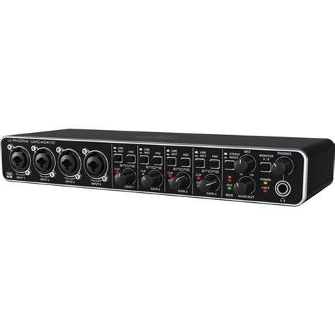 Behringer Umc404hd Audio Interface 4 Input 4 Output 24 Bit96 Khz Usb