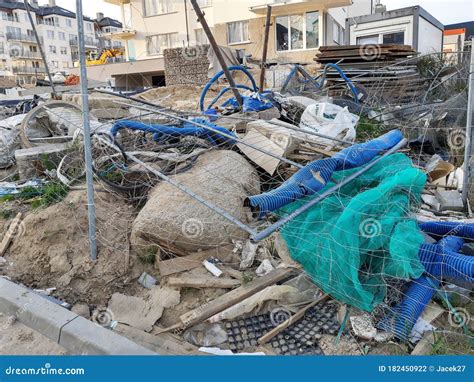 Many Construction Garbage Stock Photo Image Of Ruined 182450922