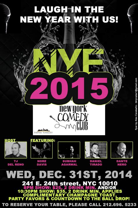 New York Comedy Club New Years Eve Show New York Comedy Club New