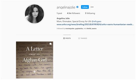 Angelina Jolie Gains 4m Followers In 24 Hours As She Joins Instagram