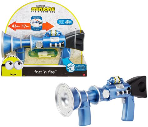 Mattel Minions Tiny Toot Fart Sound Gun Blaster Toy The Rise Of Gru T1